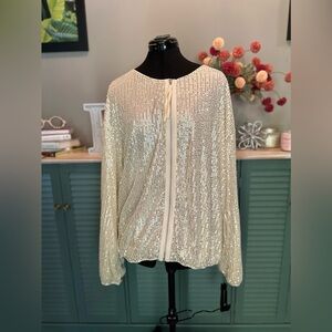 Women’s XL sequin jacket. Can be dressed up or down.